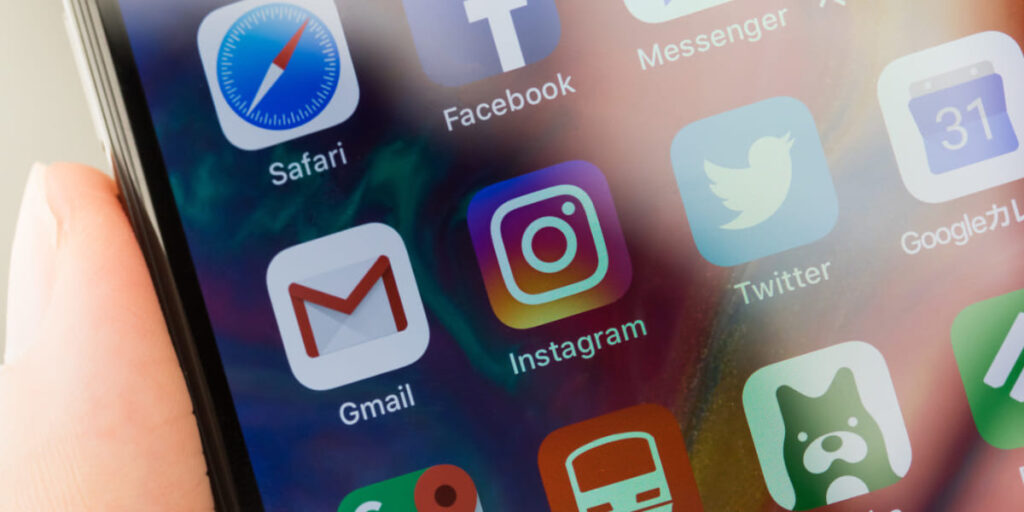 Instagram、Twitterのアイコン